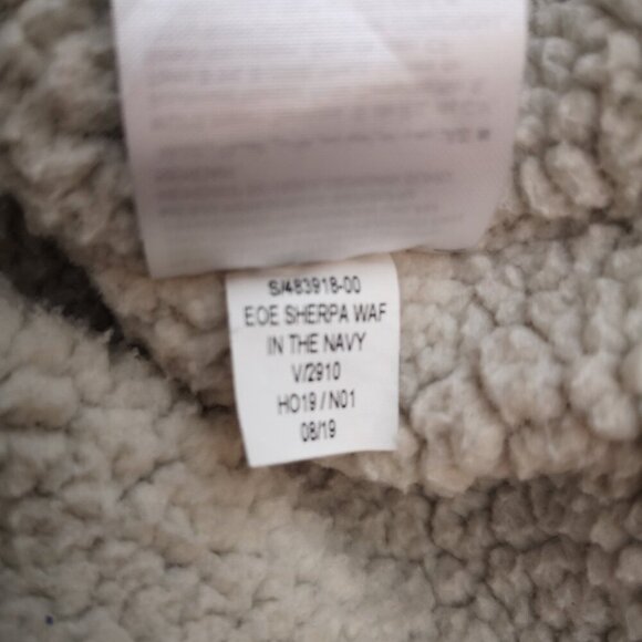 Old Navy Ladies Size XL Navy & White Waffle Pattern Pullover Hoodie - Picture 8 of 12